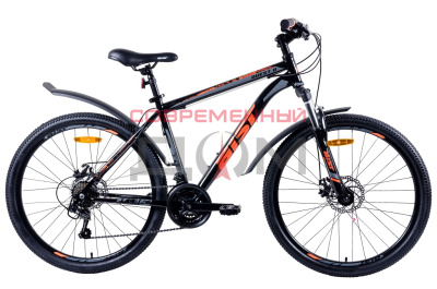Велосипед горный Aist Quest Disc 26",18" черно-серый